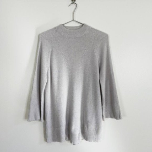 Saks Fifth Avenue Gray Turtleneck Sweater - Picture 1 of 7